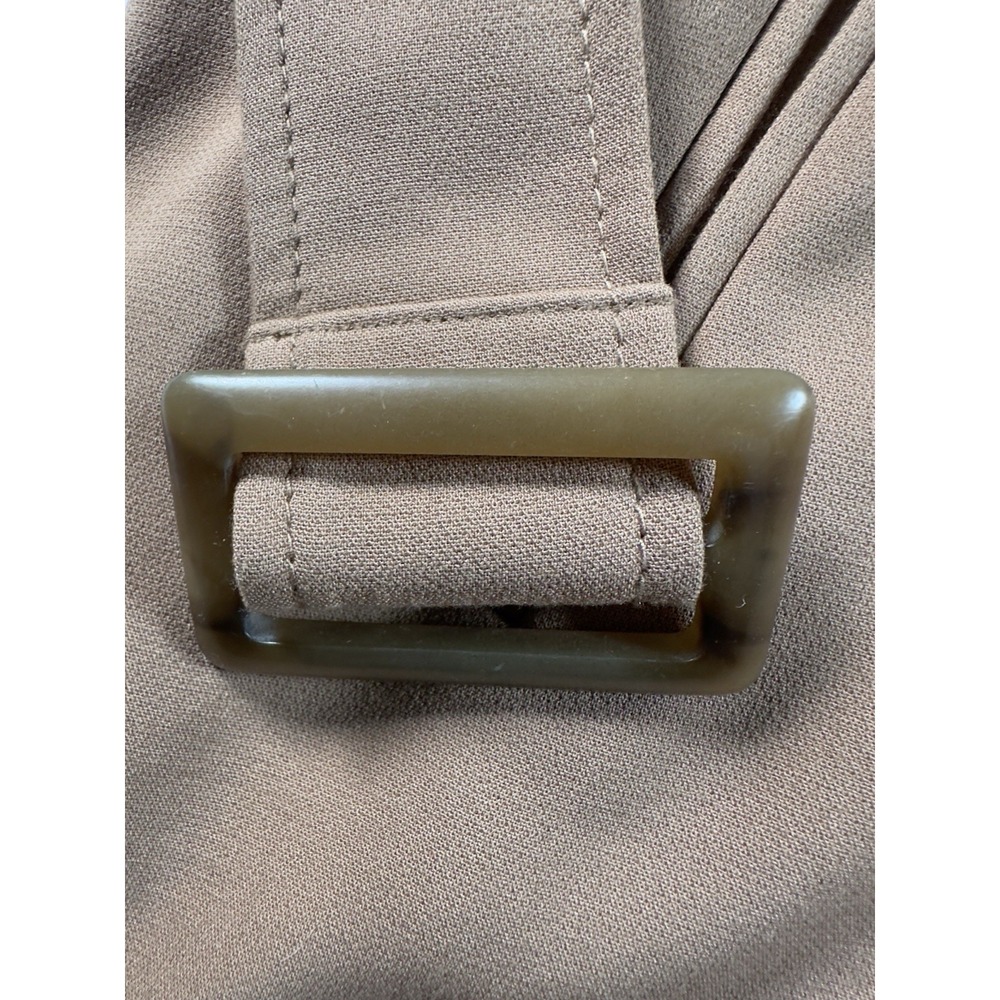 Charter Club Trench Coat Women 16 Camel Tan Double Breasted Belted Classic Lined - Picture 8 of 16